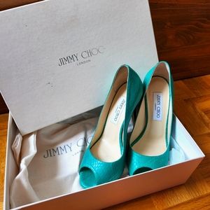 Jimmy Choo 120mm Open Toe Heels